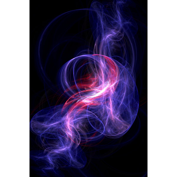 Ivy Bronx Lockport Lighting Smoke Wrapped Canvas Graphic Art